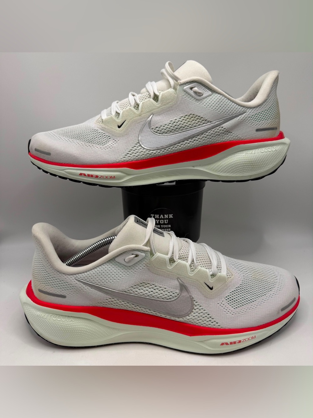 Nike Air Zoom Pegasus 41 Running Shoes White Red Men’s Size 13US